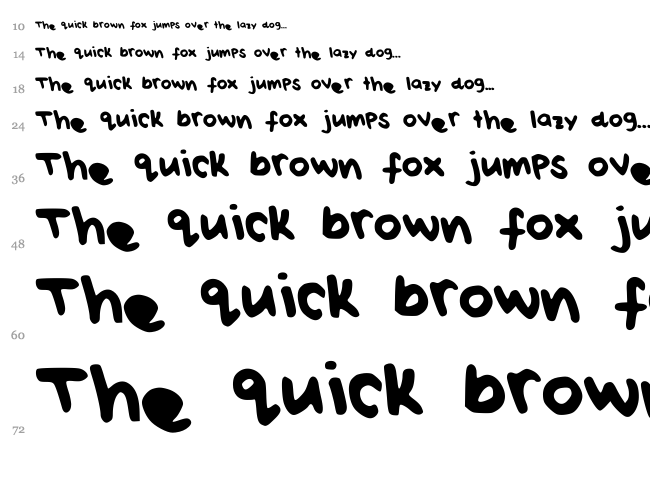 Rei's Handwriting font waterfall